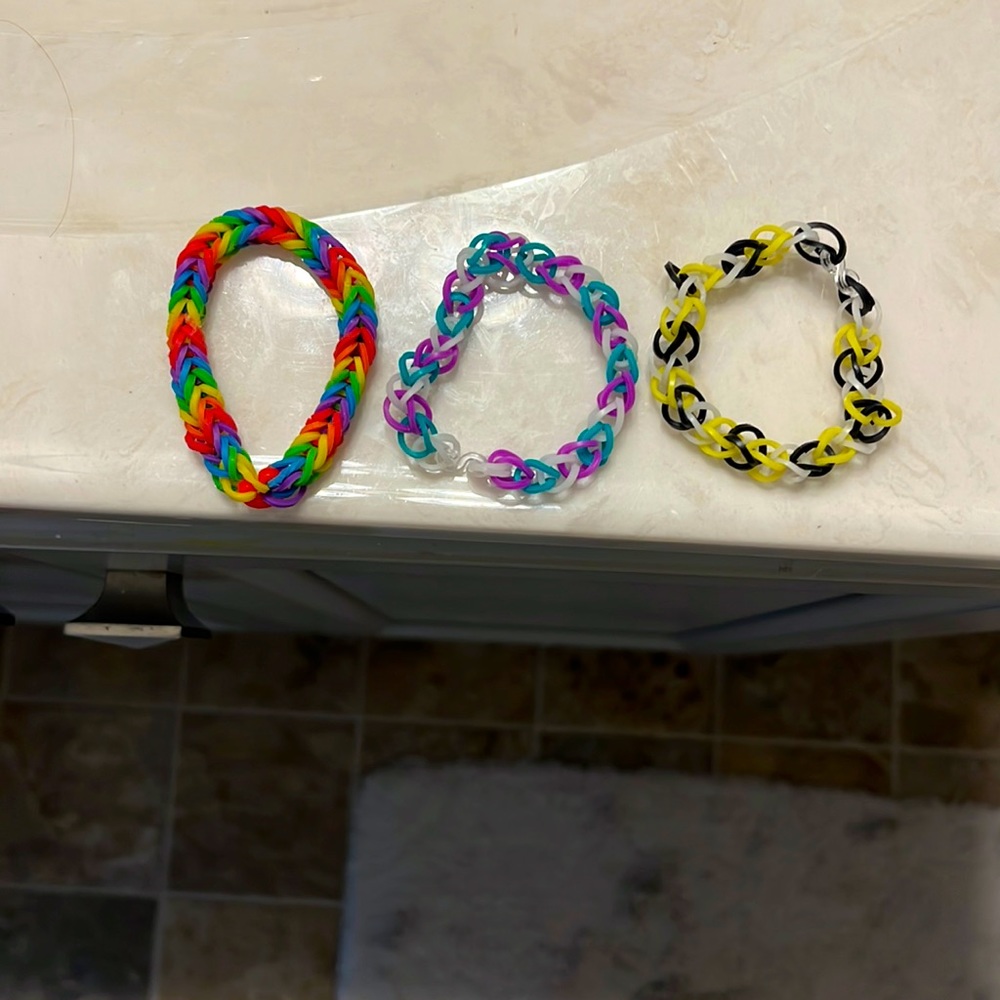 Rainbow loom bracelets